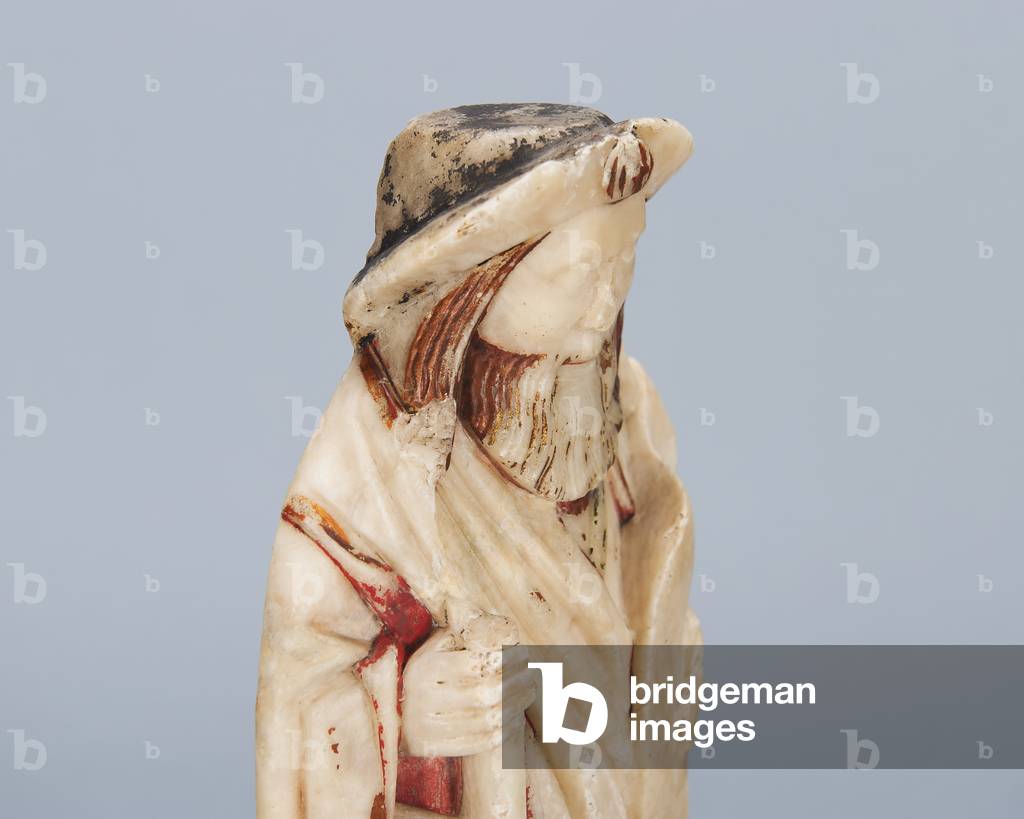 Saint James the Great, Midlands, probably Nottingham, c.1500 (alabaster with traces of gilding & polychromy)