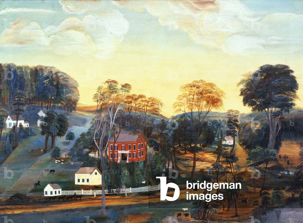 Isaac Powers Farm and Mine, c.1800 (oil on canvas)