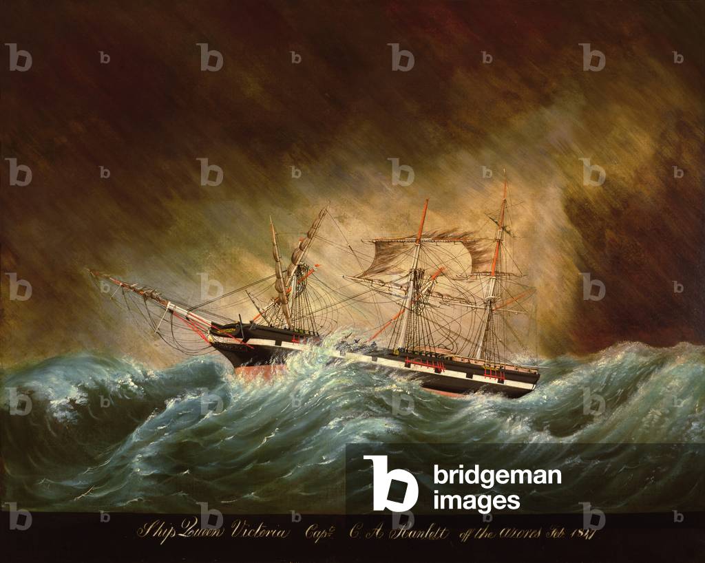 Queen Victoria, off Azores (oil on canvas)