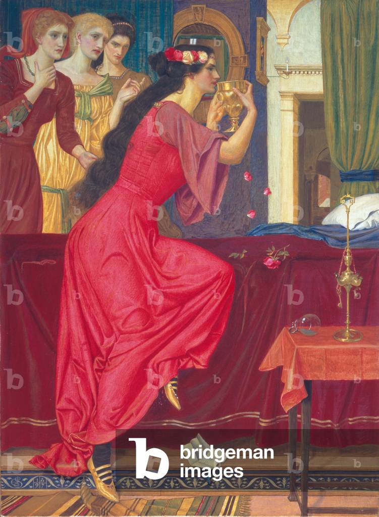 Sigismunda Trinken das Gift, 1897 (tempera auf Leinen)