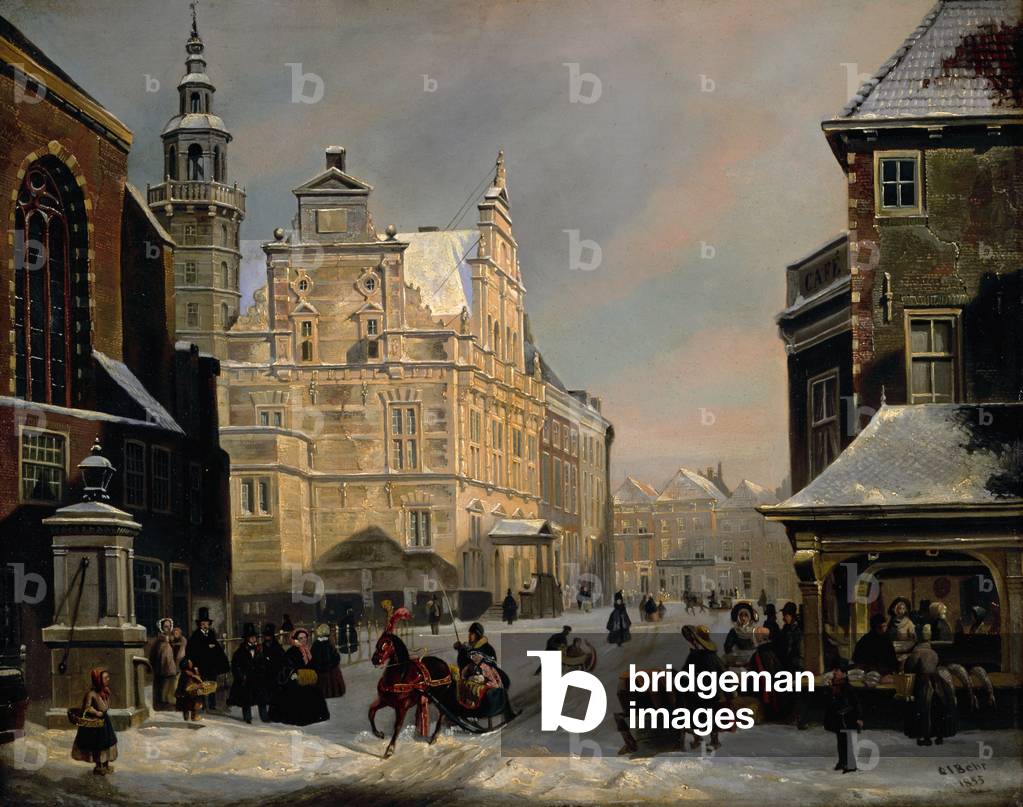 Municipio, L'Aia, 1853 (olio su pannello)