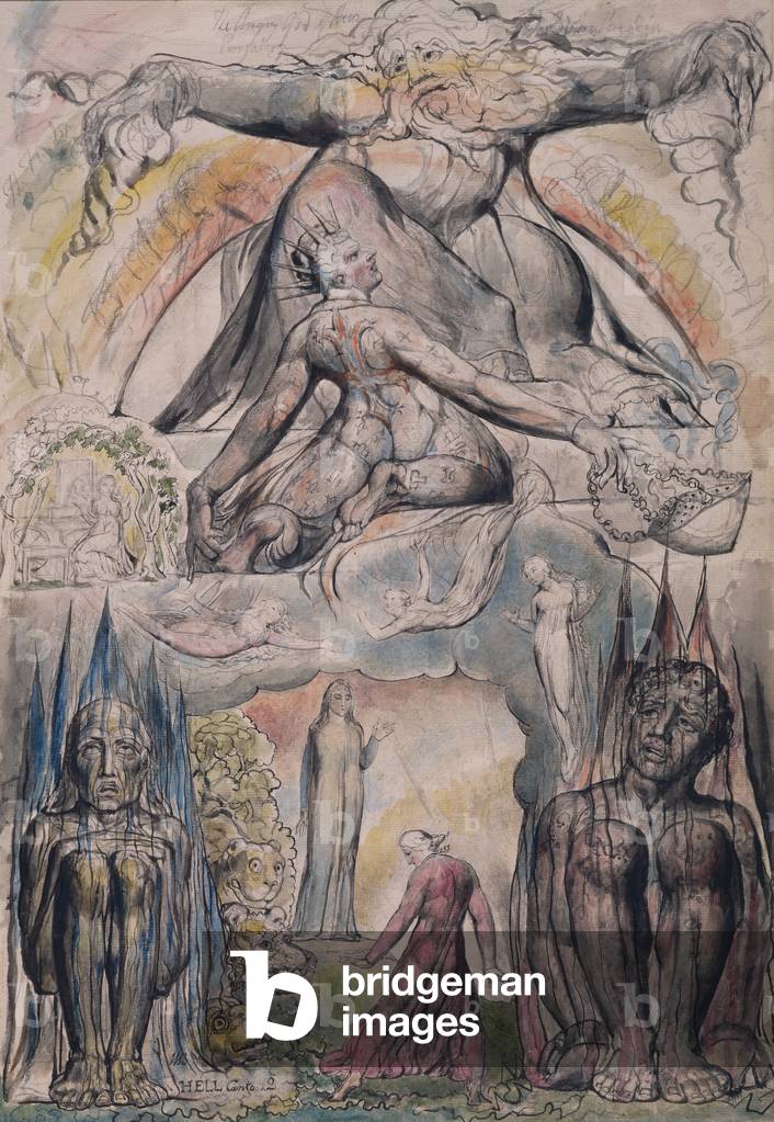 Die Mission des Virgil, Illustration aus Gesang 2 des 'Inferno' der 'Göttlichen Komödie' von Dante Alighieri (