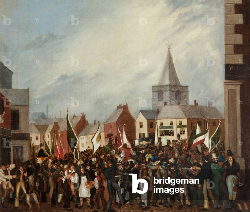 The 1832 Blackburn Election, c.1832 (oil on canvas)
