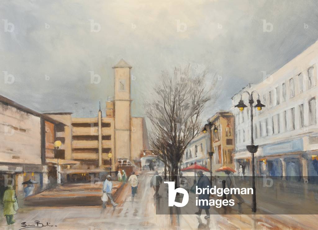 King William Street, Blackburn, 2008 (oil on canvas)