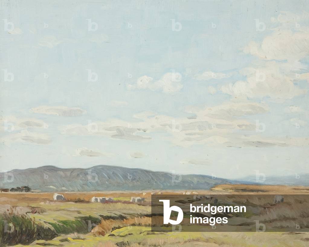 Blue Hills (oil on board)