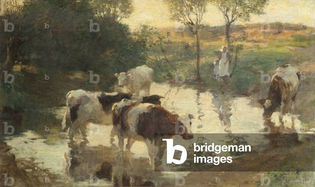 The Watering Place, Evening, 1898 (oil on canvas)