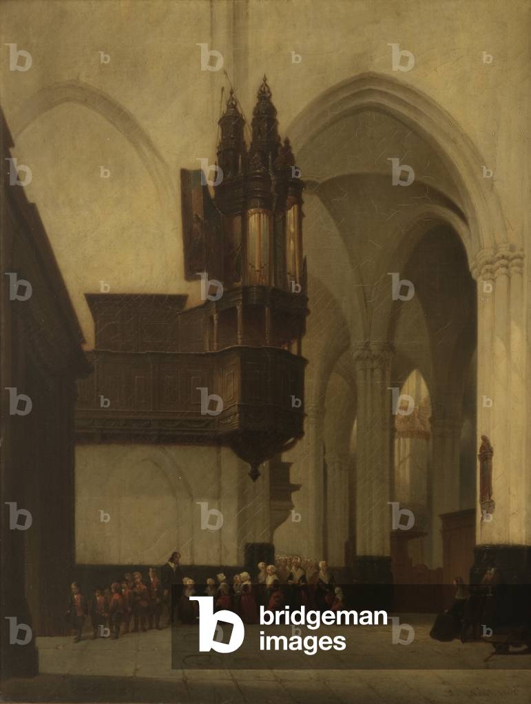 Church Interior, Amsterdam, 1862 (oil on canvas)