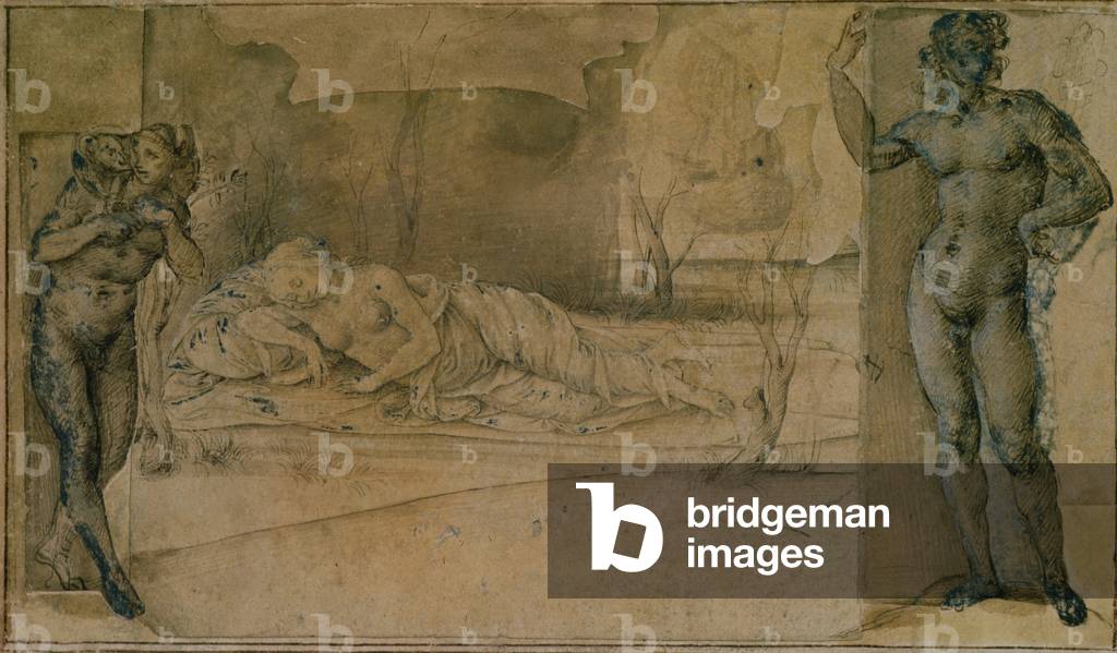 Ariadne Deserted (Bleistift)