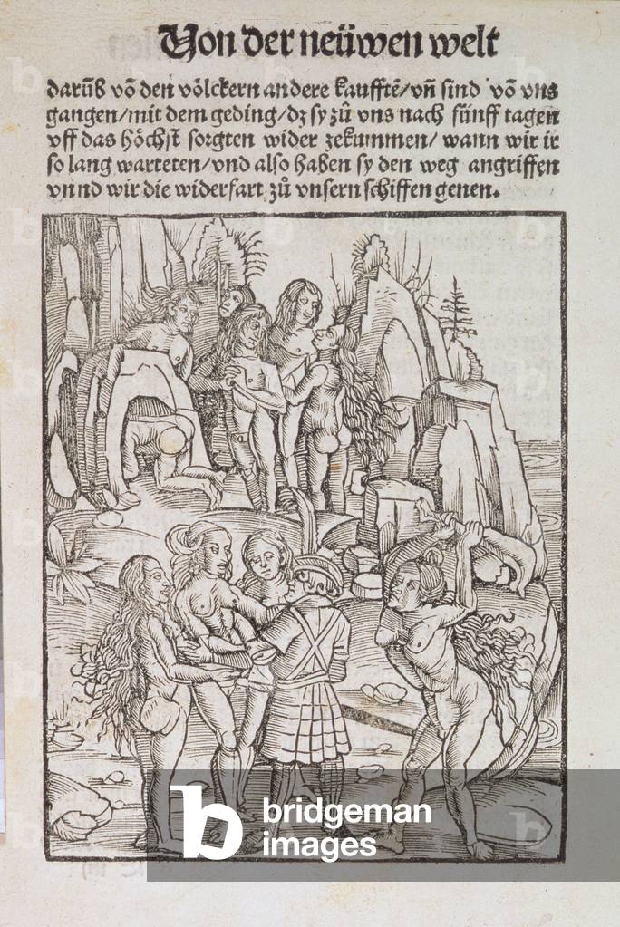 G.6540 Entdeckung der Wilden der Neuen Welt von Ferdinand von Kastilien und Emmanuel von Portugal, Strasburg, 