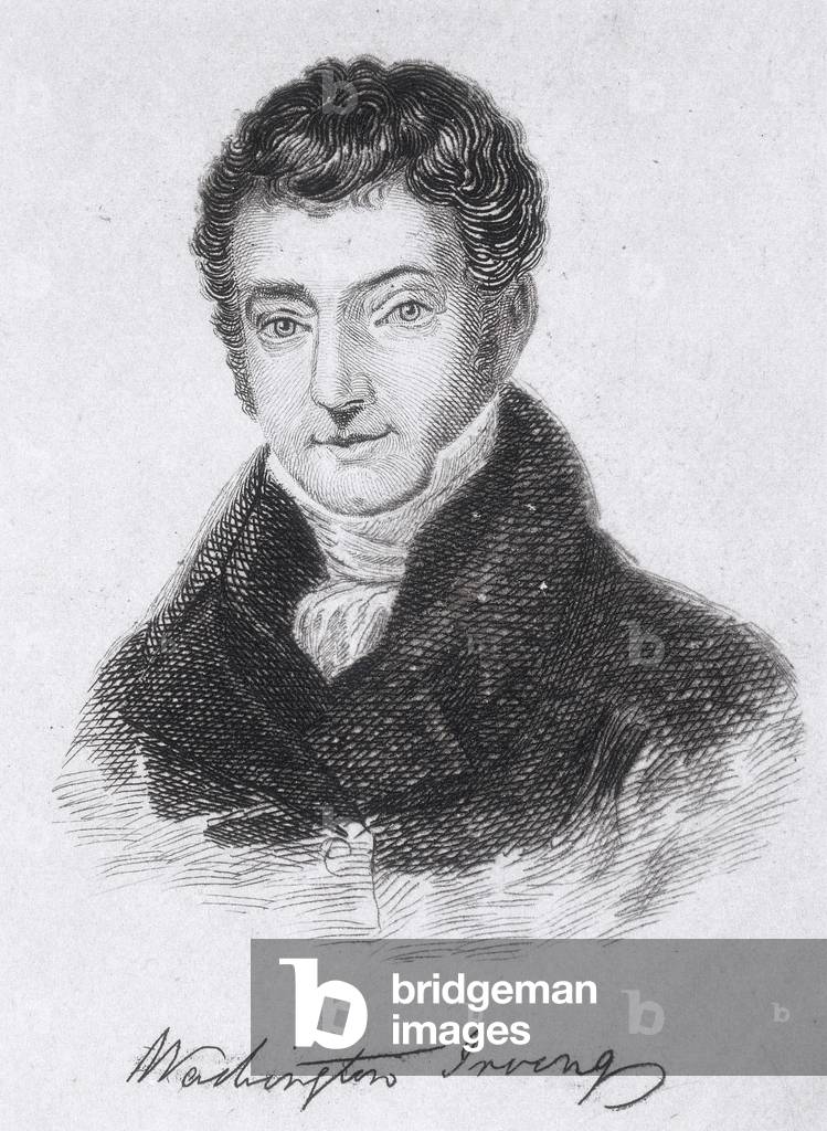 Ritratto di Washington Irving (1783-1859), scrittore e diplomatico americano, 1894.