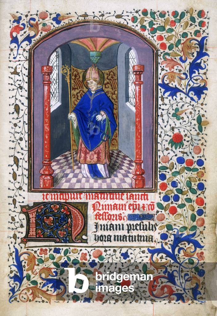 Image of St Ninian, 15th century. St Ninian, of Whithorn (active