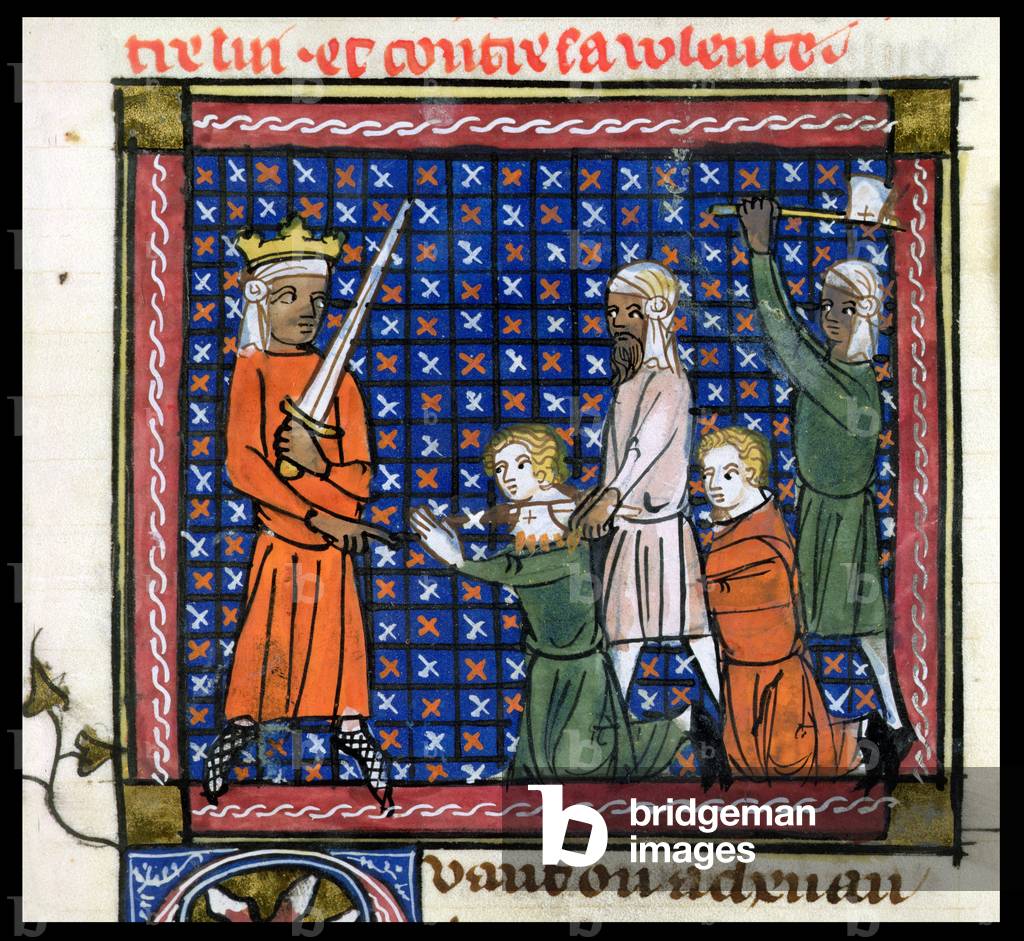 beheaded Image of Traitors beheaded by the Kaan's orders, c.1350 (miniature)