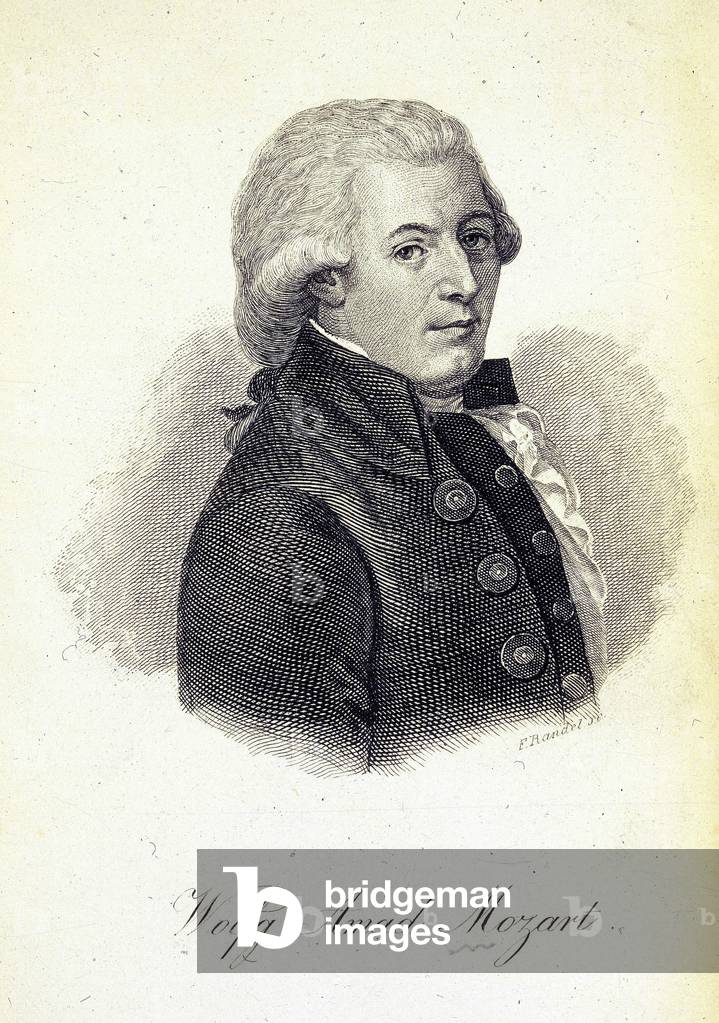 "Wolfgang Amadeus Mozart di F. Randel"