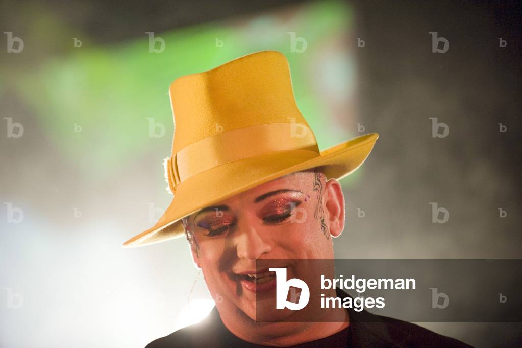 Boy George at the Glastonbury Festival June 2010