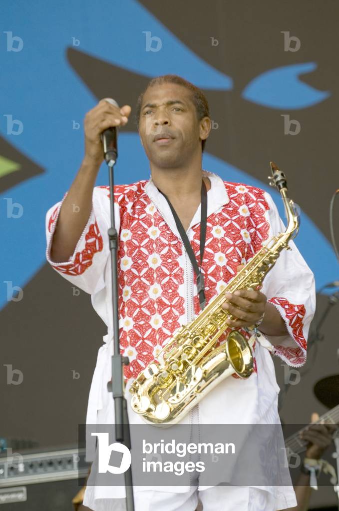 Femi Kuti's dancers at the Glastonbury Festival June 2010