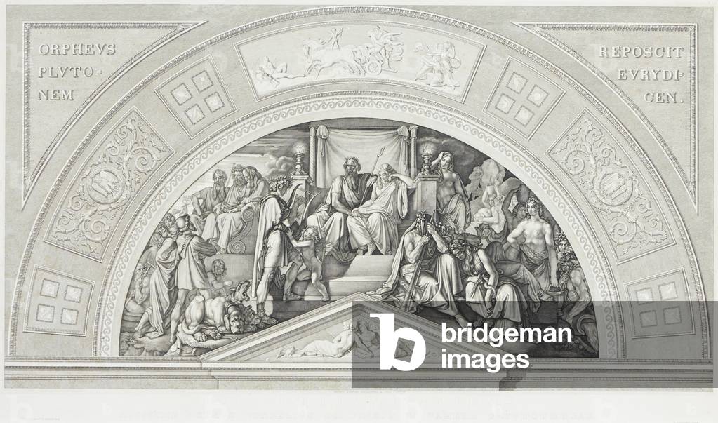 Orpheus in the Underworld, engraved by Eugen Eduard Schäffer (1802-71), 1827-29 (engraving with drypoint)