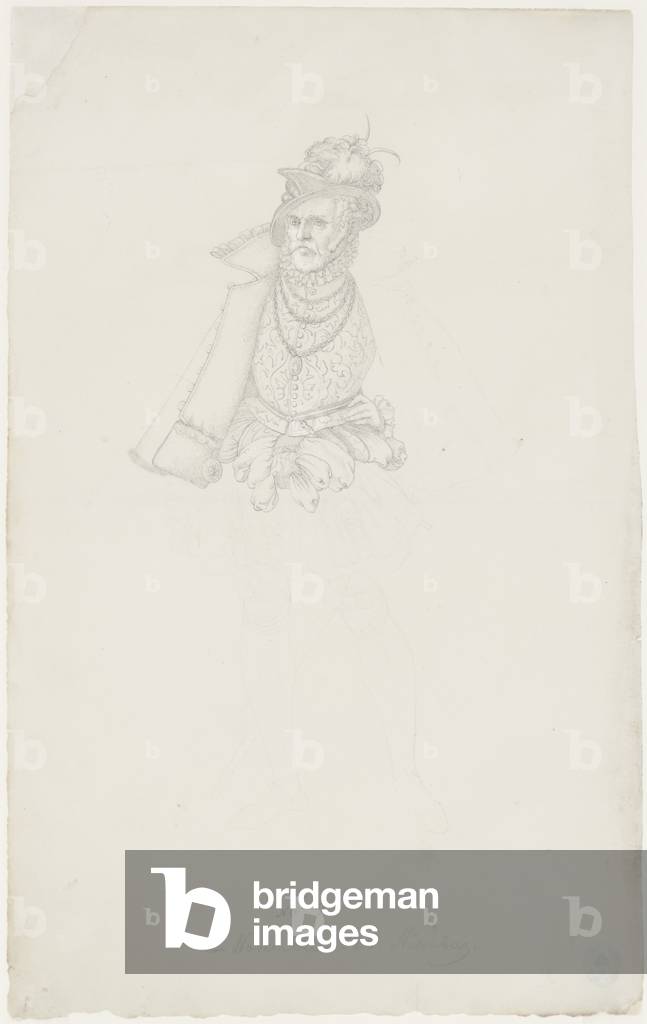 A man in sixteenth-century German dress, after Jost Amman (1539-91), 1826 (graphite)
