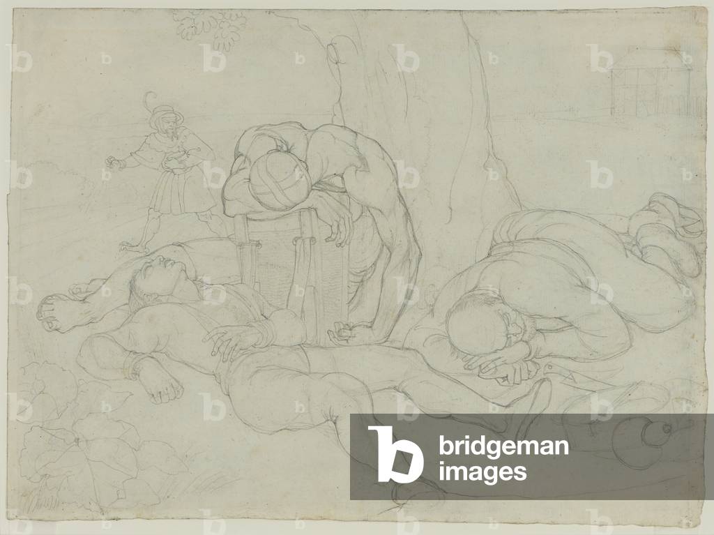 The evil sower, graphite (c.1840),