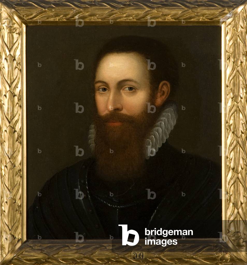 Portrait of a bearded gentleman (oil on canvas)