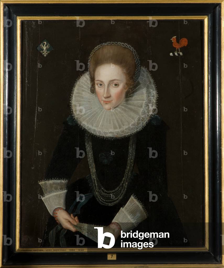 Portrait of Frances Cotton, Lady Montagu (1586-1620) (oil on panel)