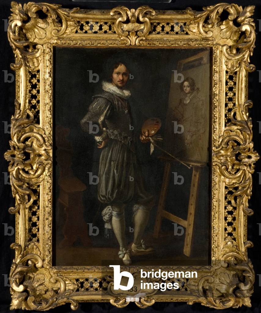 Portrait of an artist (oil on canvas)