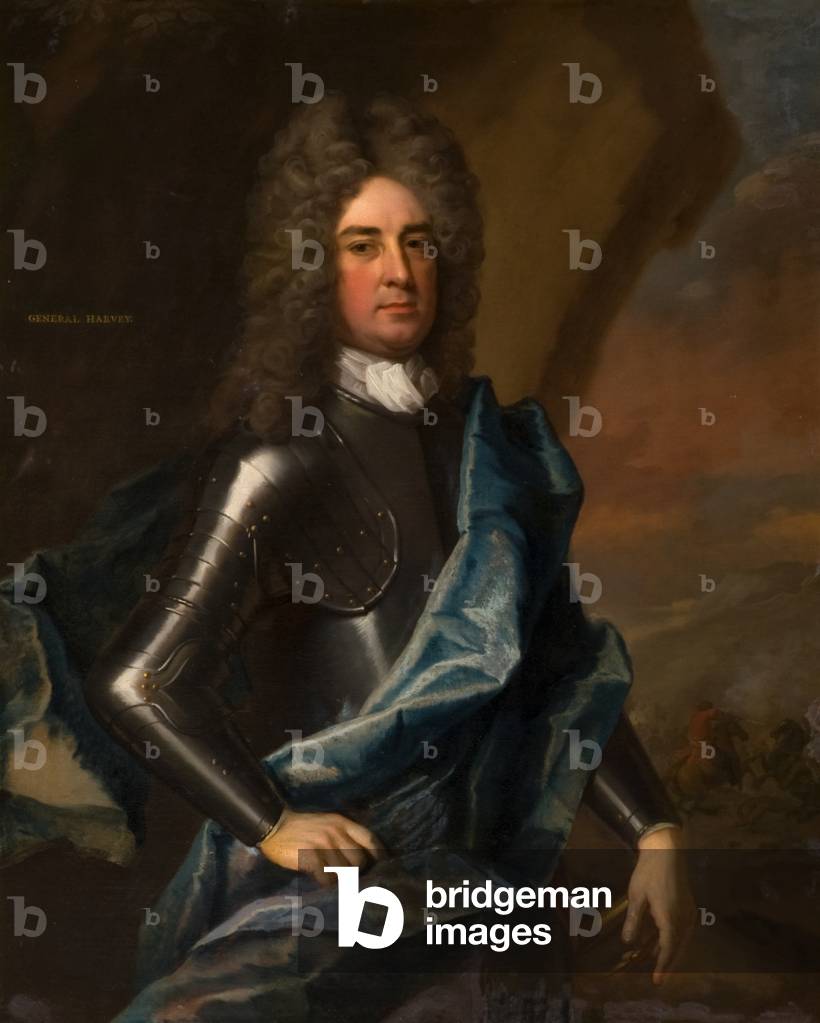 Portrait of General Daniel Harvey (1664-1732) (oil on canvas)
