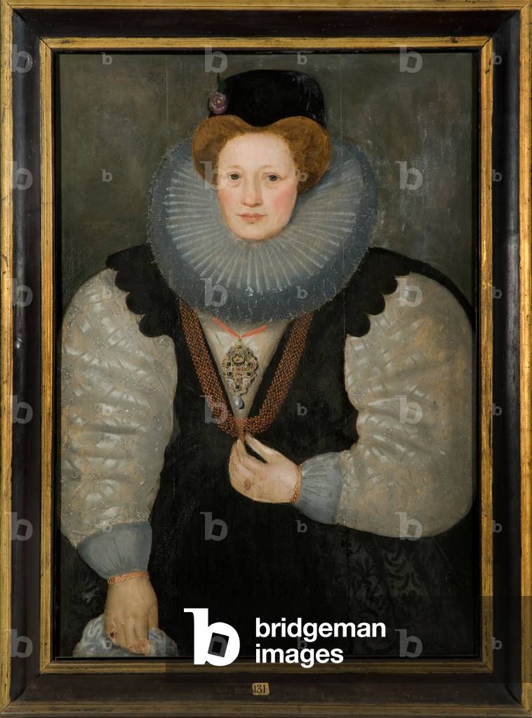 Portrait of Elizabeth Jeffrey, Lady Montagu (oil on panel)