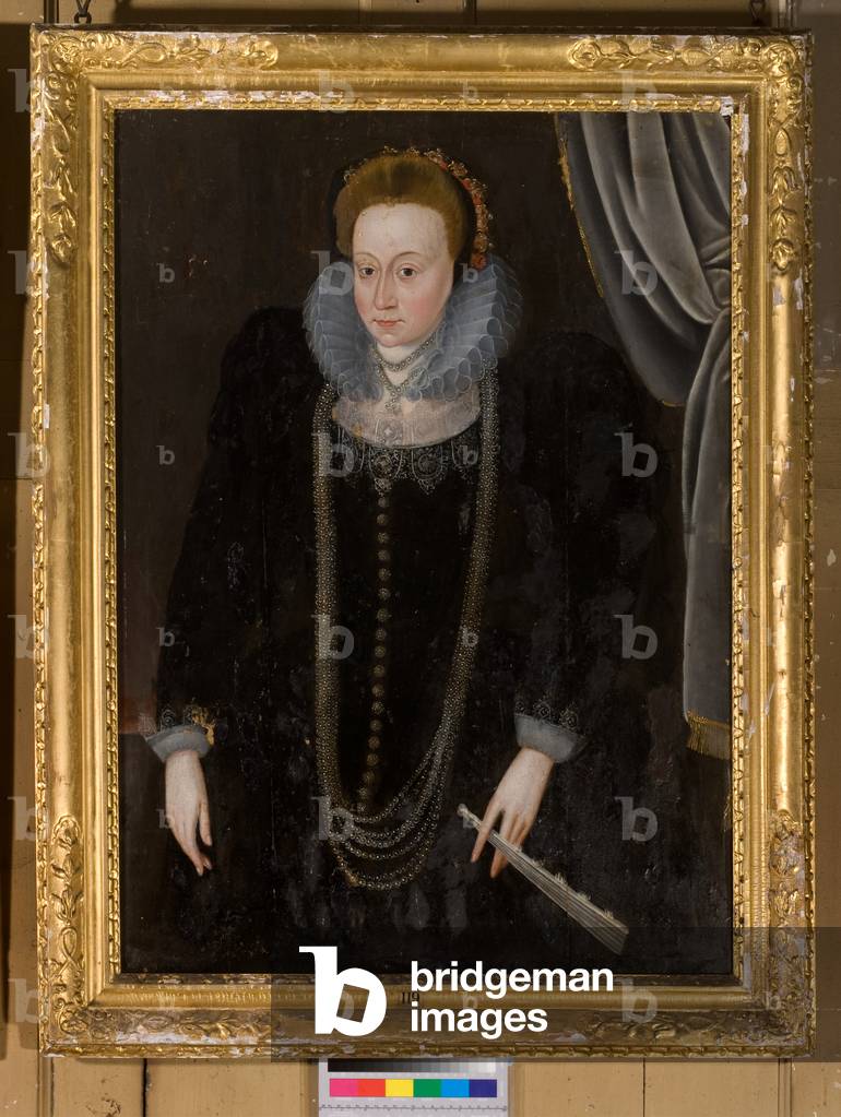 Portrait of a lady (oil on panel)