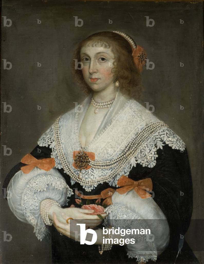 Portrait of a lady (oil on canvas)