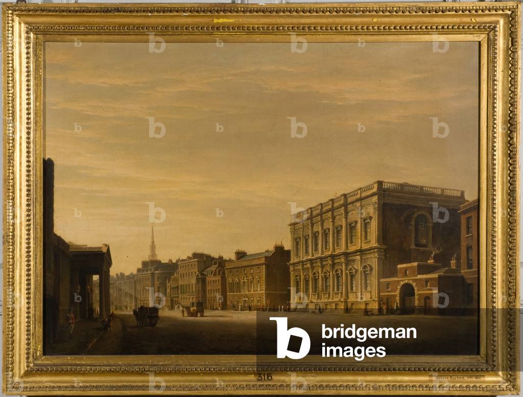 View of Whitehall (oil on canvas)