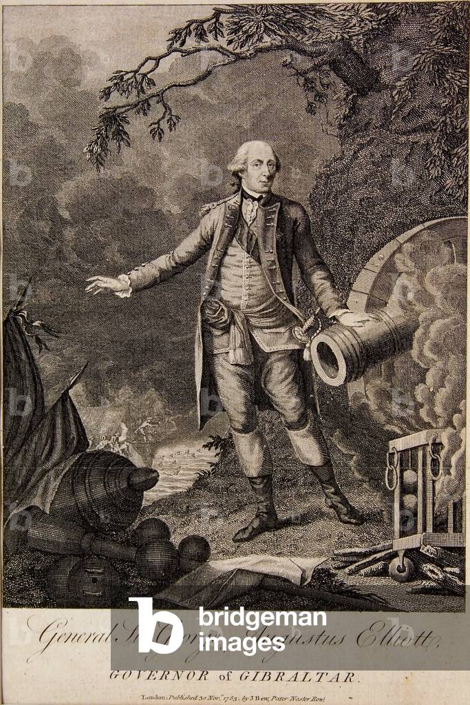 General Sir George Elliott, Governor of Gibraltar, 1783 (etching)