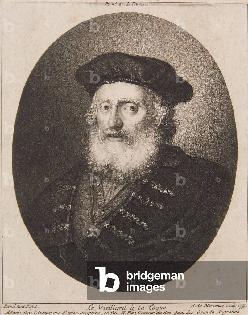 Le Vieillard a la Coque, 1771 (etching)