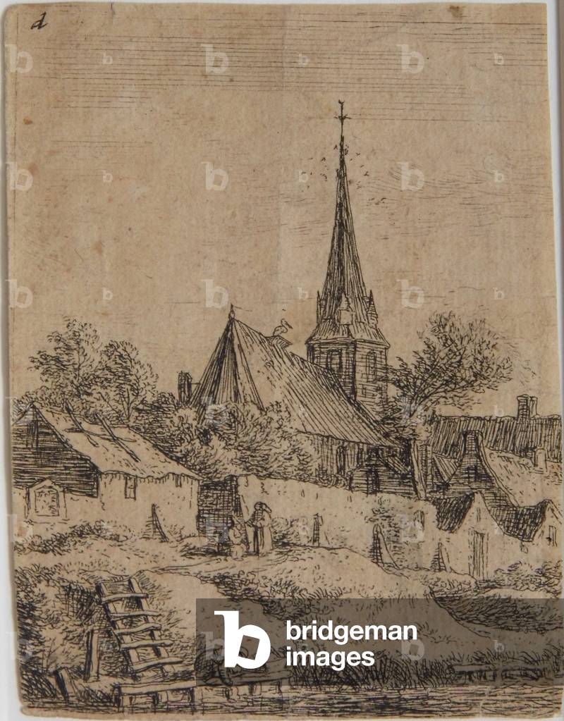 Landscape, mid to late 17th century (etching)