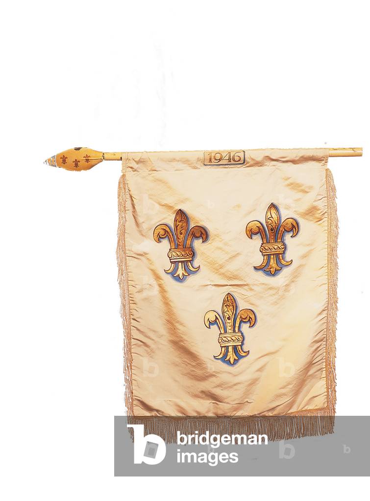 Quit-rent standard presented to the sovereign as 'rent' for Blenheim Palace, 1946 (textile)