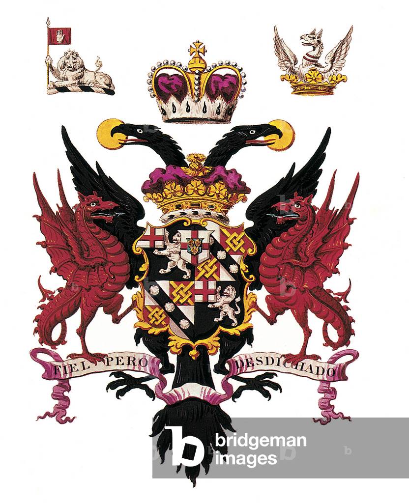 Armorial Bearing of the 1st Duke of Marlborough (litho)