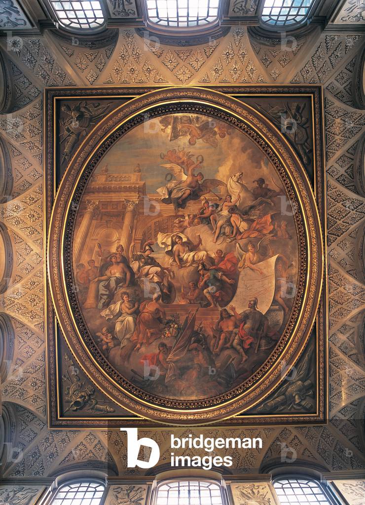 The Ceiling of the Great Hall, Blenheim Palace, Oxfordshire, UK(photo)