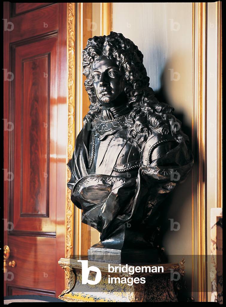 Bust of the 1st Duke of Marlborough on a Boulle pedestal (bronze)