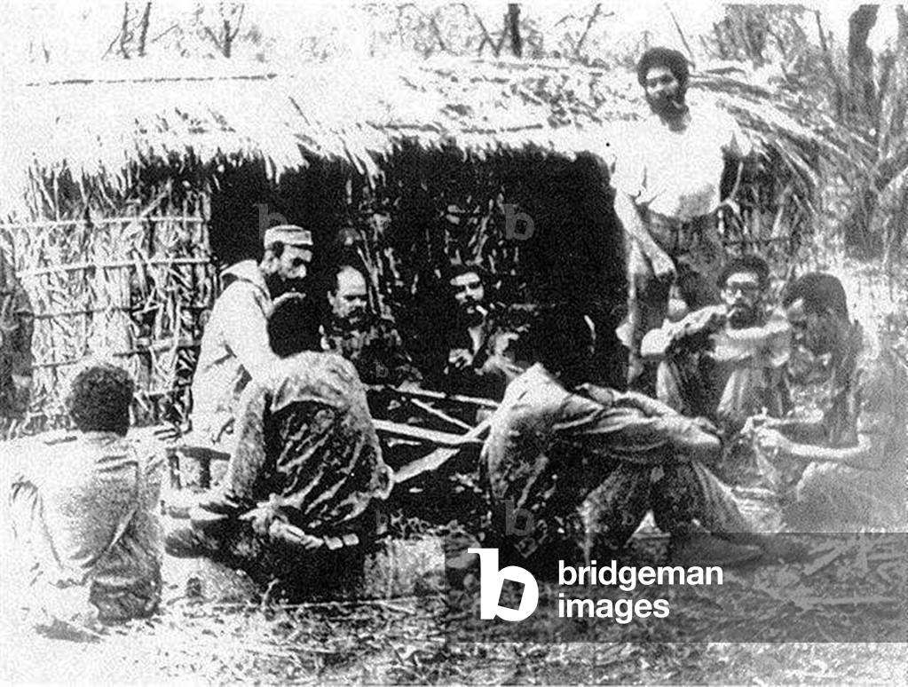 20780N HAITI. Alain Sensaricq in Congo in the guerilla