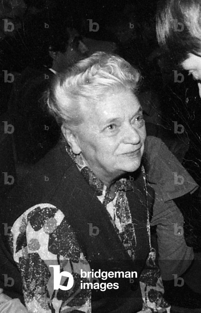 Helen Parmelin at the Congress of the Writers Union, Paris , 1981(b/w photo)