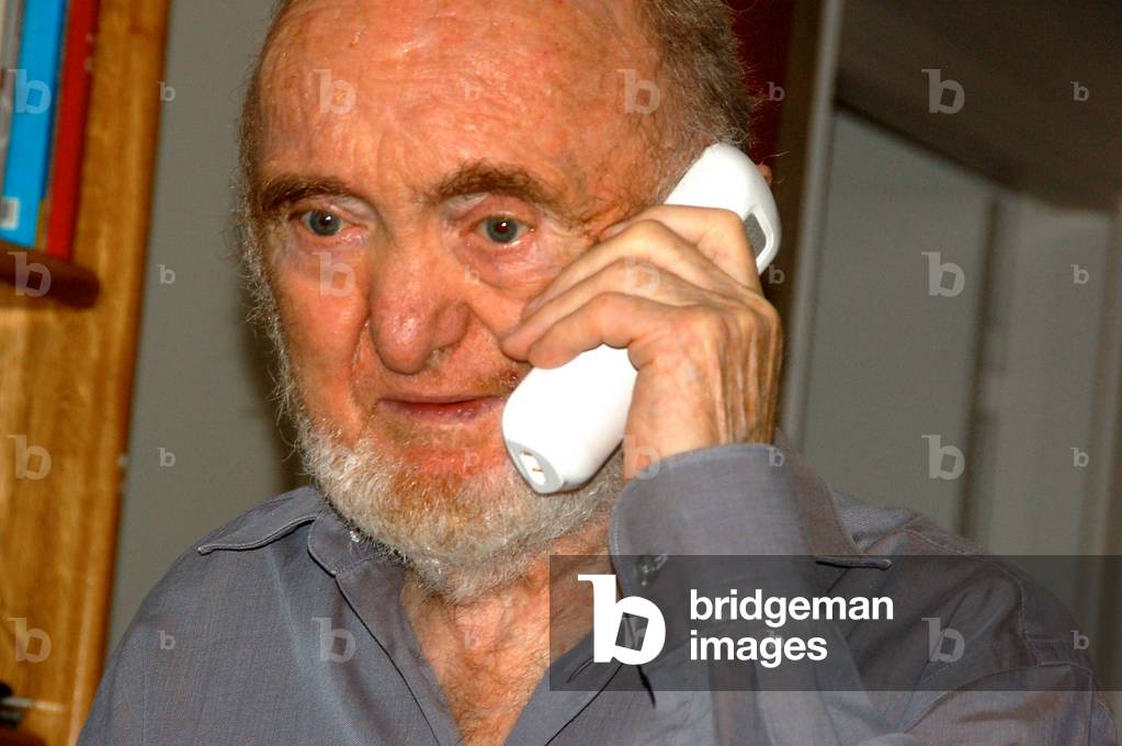 11390N Albert Jacquard at home in Paris 9 November 2011