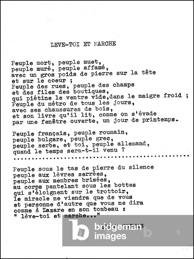 278C Secret Journals of the Resistance under the Occupation Poem of a Imprisoned Resistante