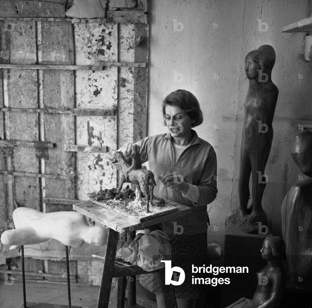 Francoise Salmon, 1966 (b/w photo)