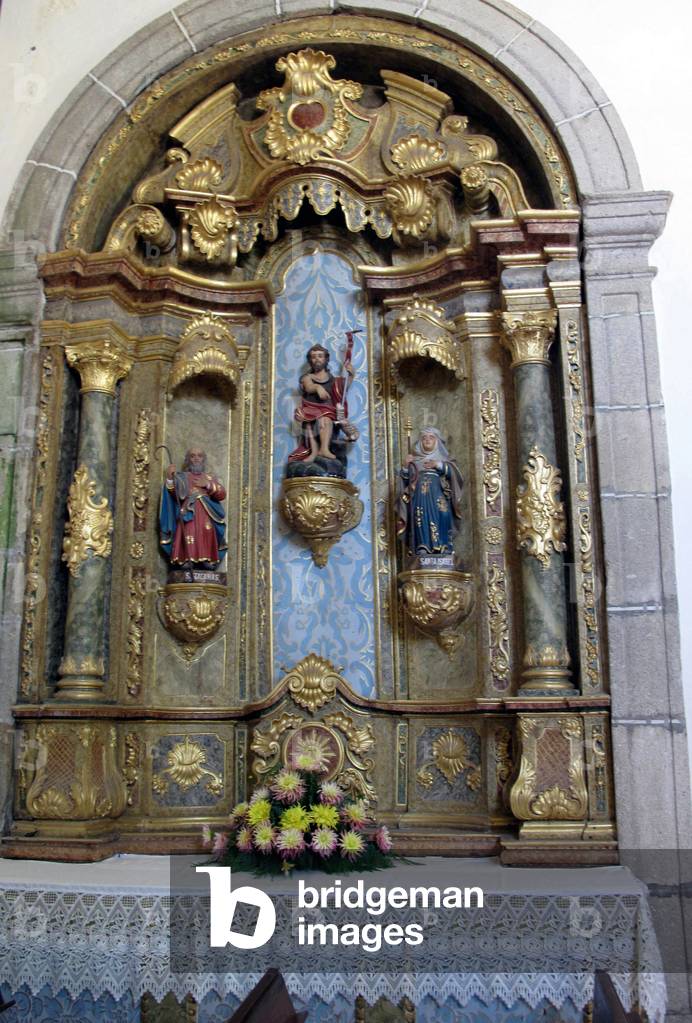 8751N Church of the village of Lagoa region of Fafe North Portugal July 2009