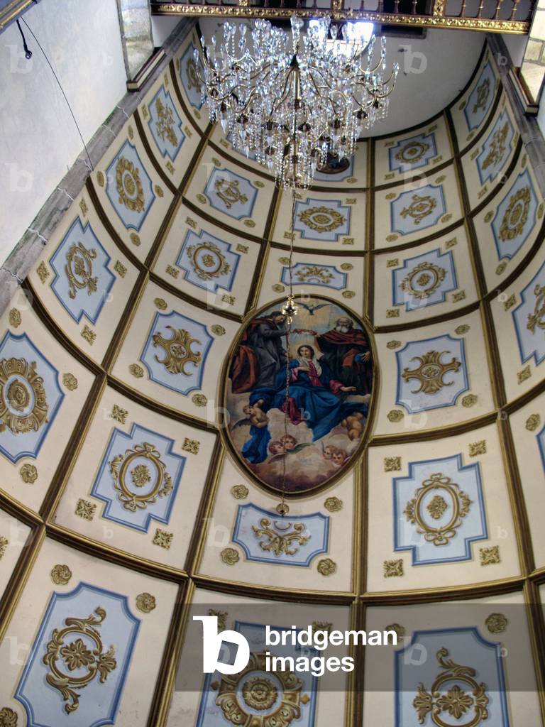 8752N Church of the village of Lagoa region of Fafe North Portugal July 2009