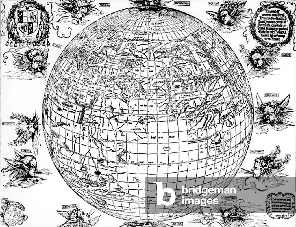 591C World Map Durer Renaissance Civilization