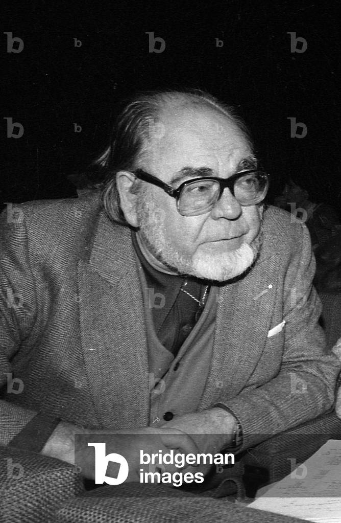 Congrs de l'Union des ?crivains - le pote Guillevic -Paris 22-2-1981-G?rald Bloncourt