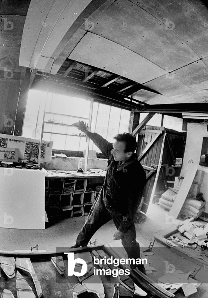 craftsman making stained windows june 22, 1972