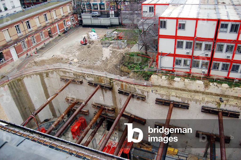 4142N Reconstruction site of the former Imprimerie Nationale Etais 27 rue de la Convention in Paris 19 January 2007