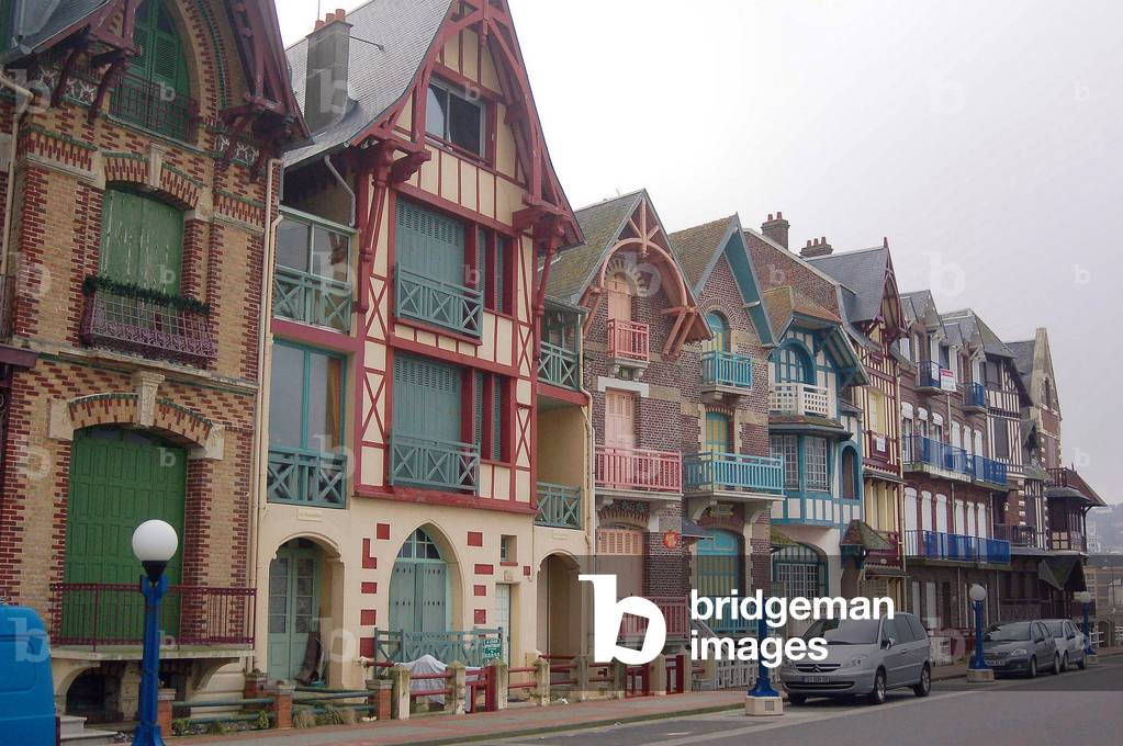 4397N Mers les Bains Seine Maritime Normandy Le Front de mer Feb 2007