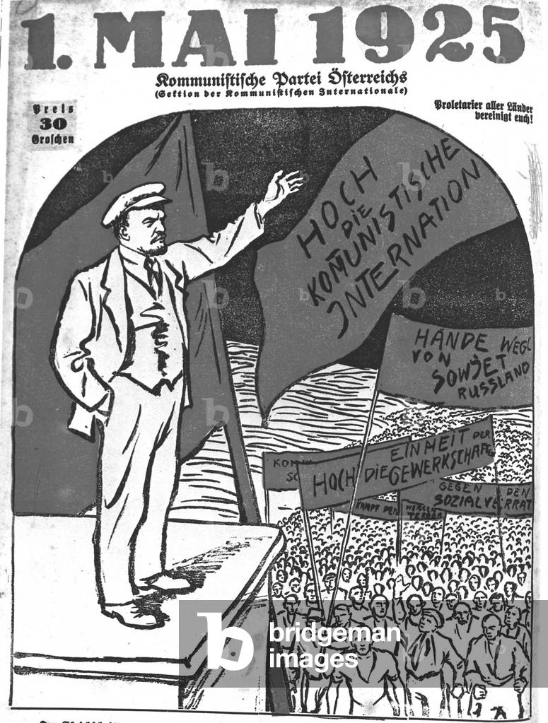 2547 Poster of May 1, 1925 with effigy of Lenin published in Germany